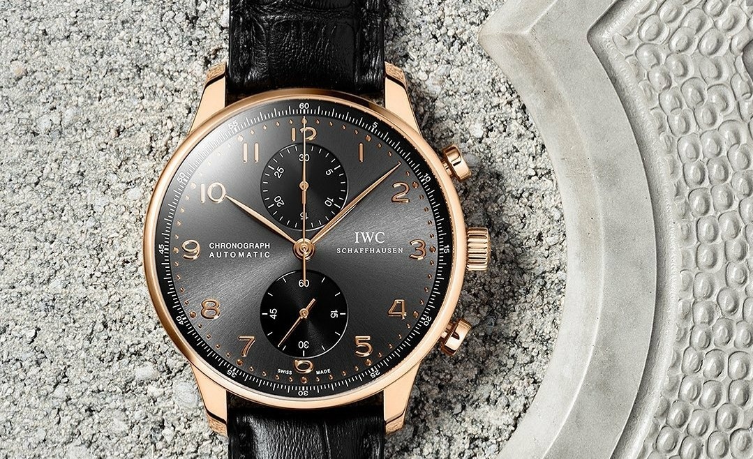Bracelet Montre IWC Portuguese Or Rose Cadran Gris