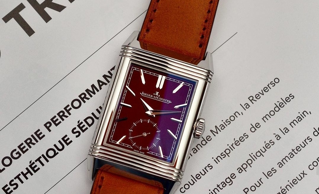 Bracelet Montre Jaeger Lecoultre Reverso Cadran bordeaux