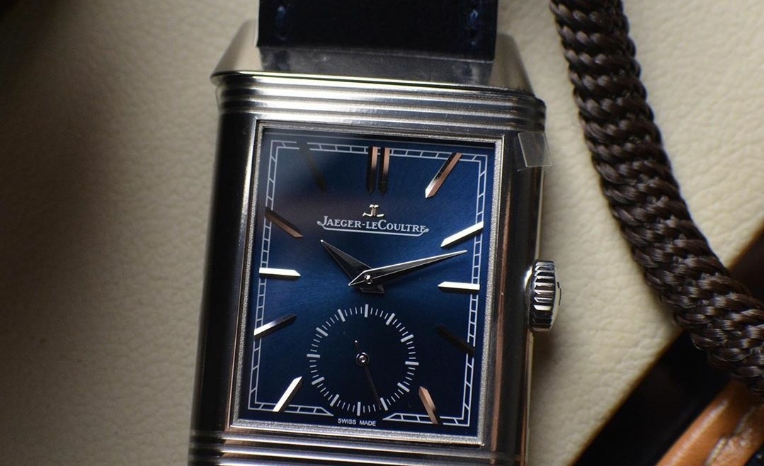 Bracelet Montre Jaeger Lecoultre Reverso Blue Dial