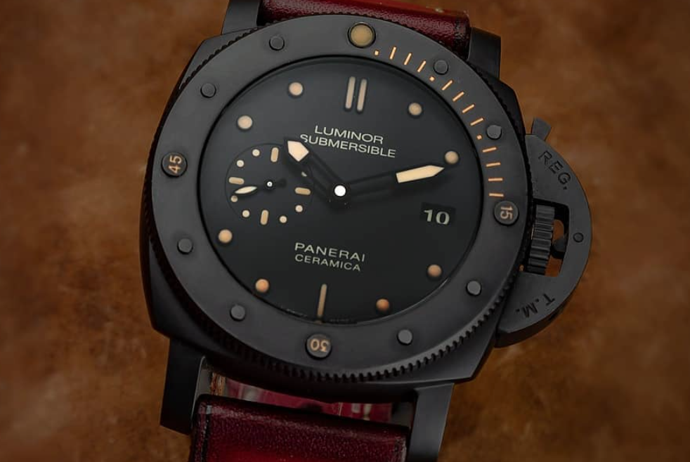 Bracelet Montre Vintage Panerai Luminor 44 MM Black