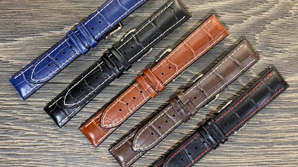 Bracelets de montre Hirsch en cuir et caoutchouc