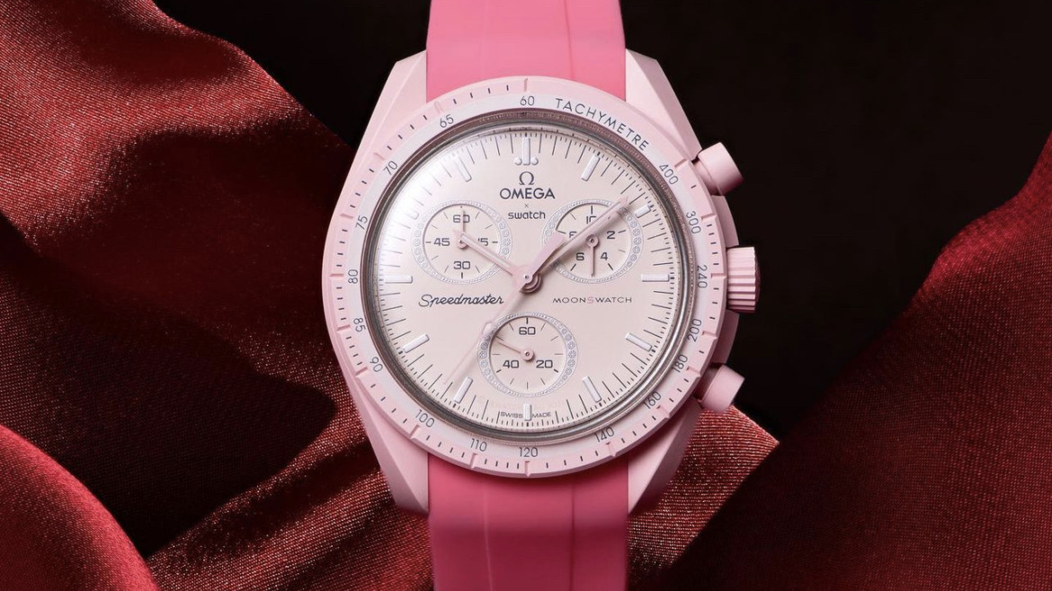 Bracelet Montre Caoutchouc Rose - Montre MoonSwatch Omega Swatch Venus