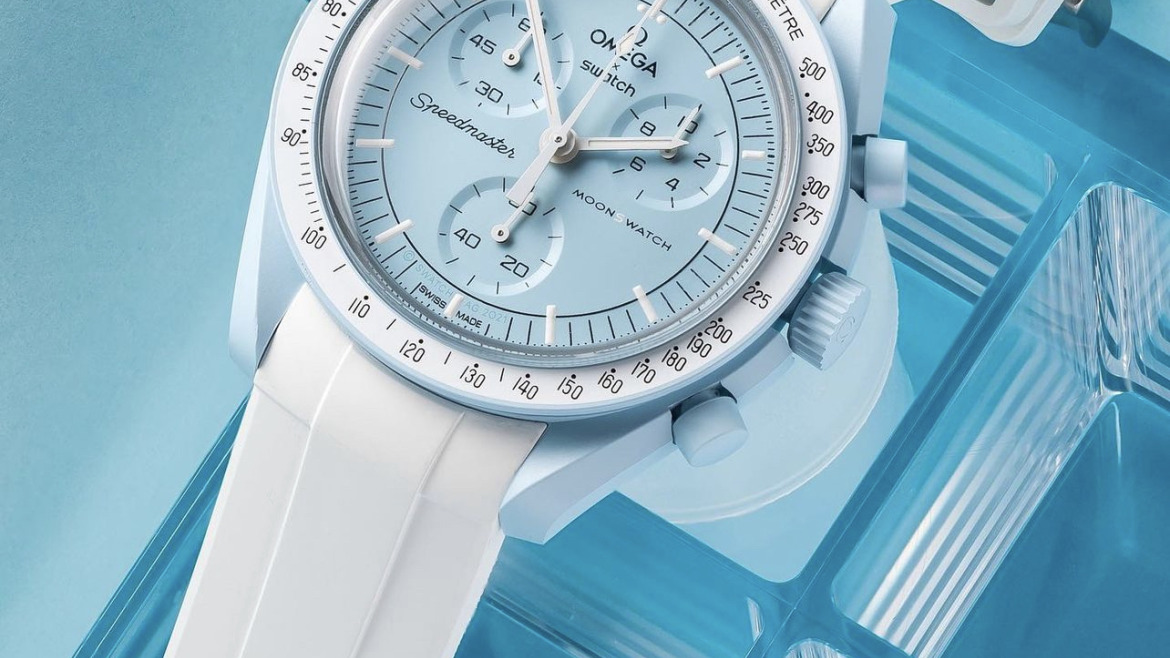 Bracelet Montre Caoutchouc Blanc - Montre MoonSwatch Omega Swatch Uranus