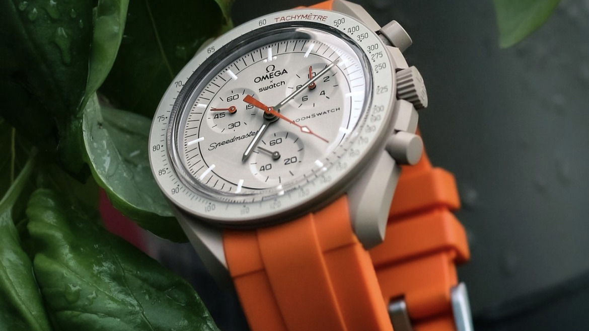 Bracelet Montre Caoutchouc Orange - Montre MoonSwatch Omega Swatch Jupiter