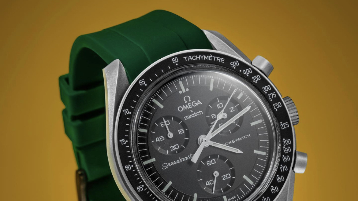 Bracelet Montre Caoutchouc Vert - Montre MoonSwatch Omega Swatch Moon