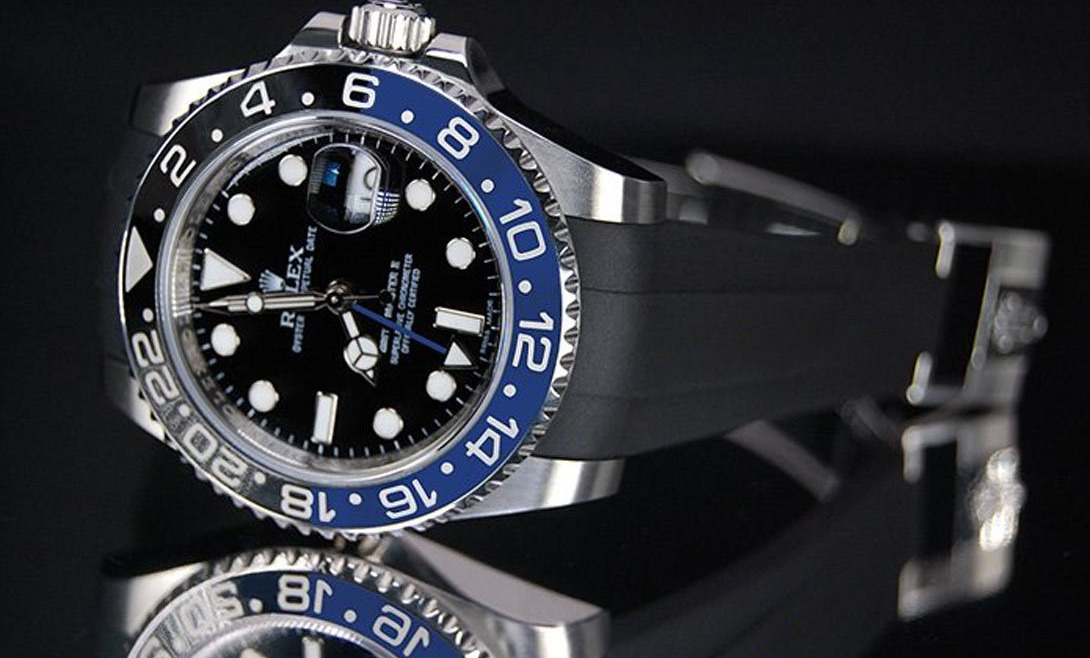 Bracelet Rubber B pour montre Rolex GMT Master II