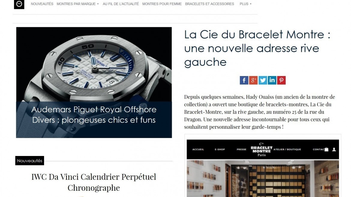 Montres de Luxe - Avril 2015