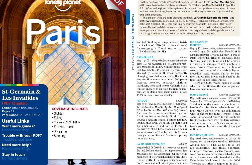 Lonely Planet – Edition Paris 2017