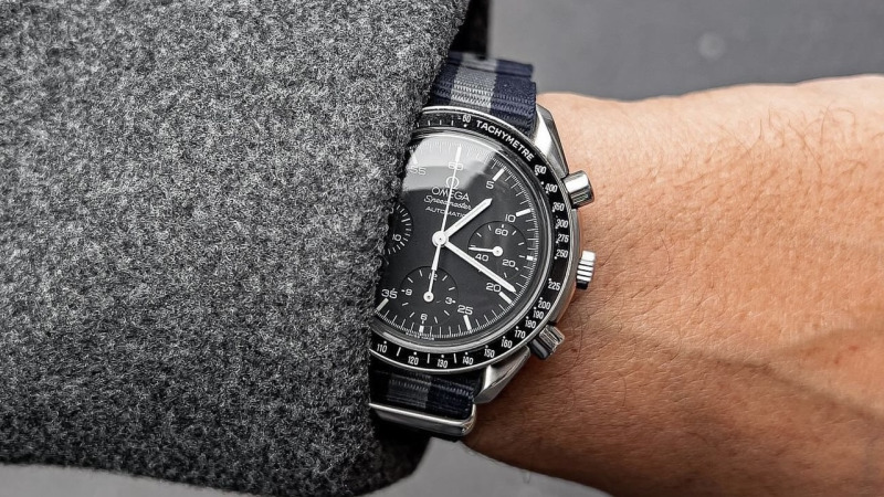 Bracelet Nato Marine Gris - Omega Speedmaster Automatic