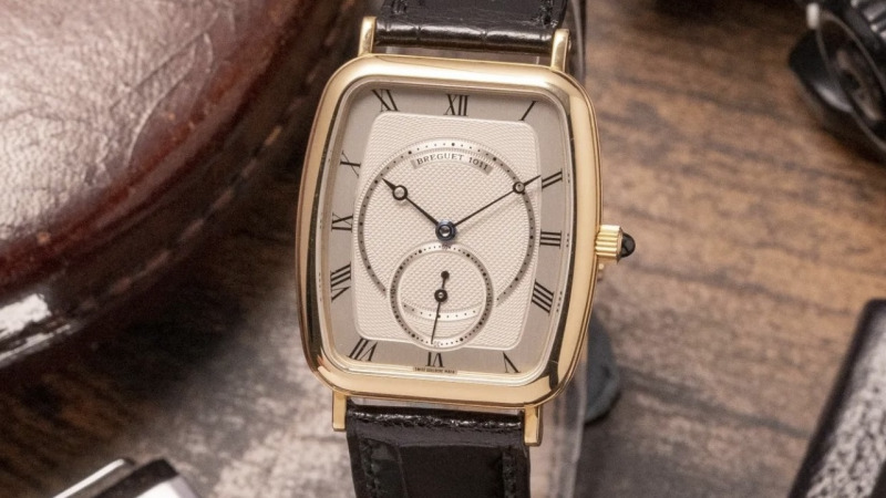 Bracelet Montre Alligator Marron Fonce - Breguet Heritage 3490 