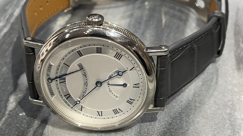 Bracelet Montre Alligator Gris - Breguet Classique 1194