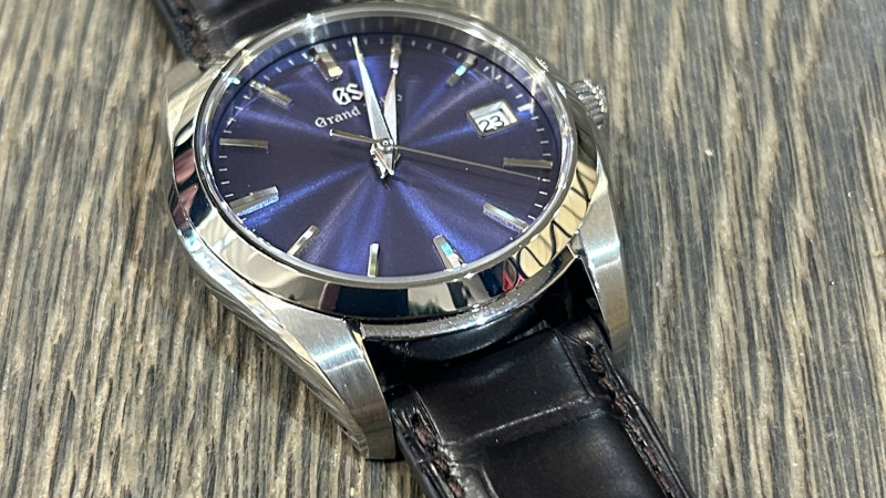 Bracelet Montre Alligator Marron Fonce - Grand Seiko