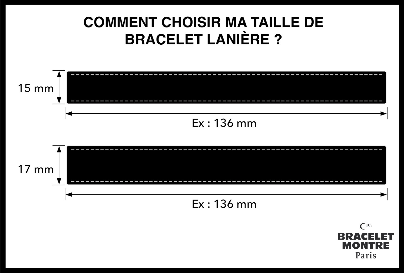 Bracelet Lanière : Comment choisir votre taille ?