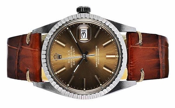 Datejust bracelet on sale cuir