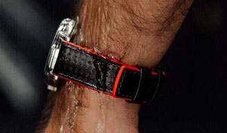Boutique en ligne bracelet montre caoutchouc Hirsch adaptable montre de marque et d’horloger